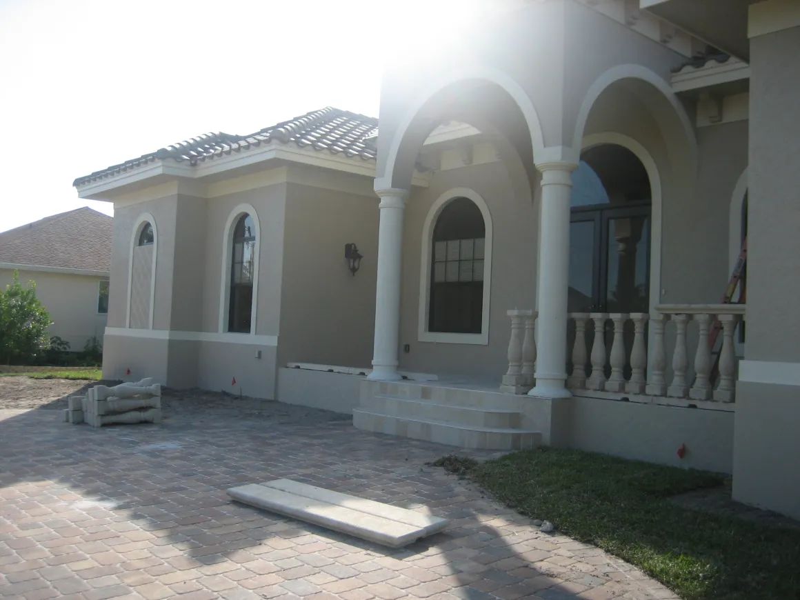 Custom home project exterior