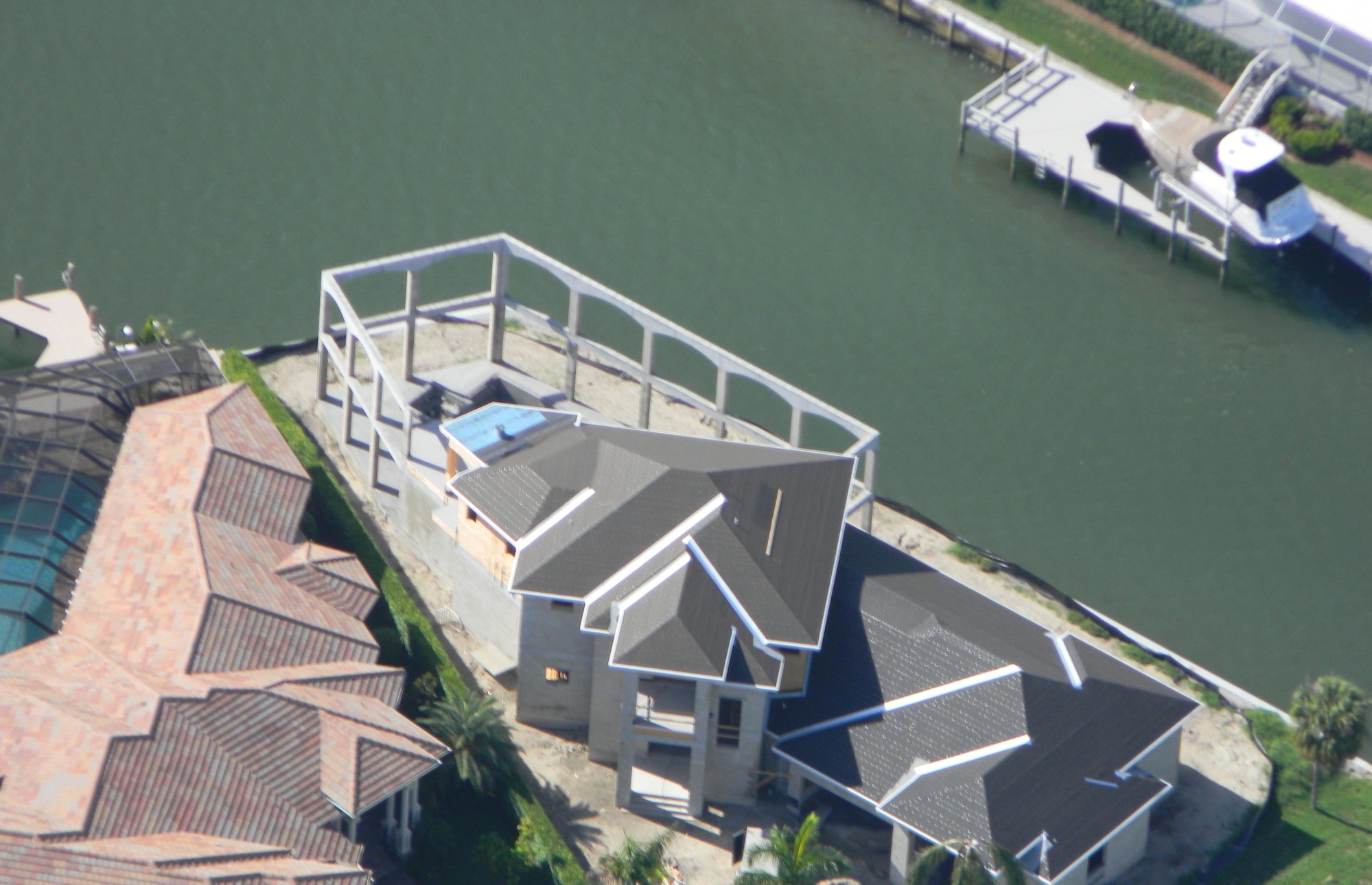 Waterfront residence design rendering