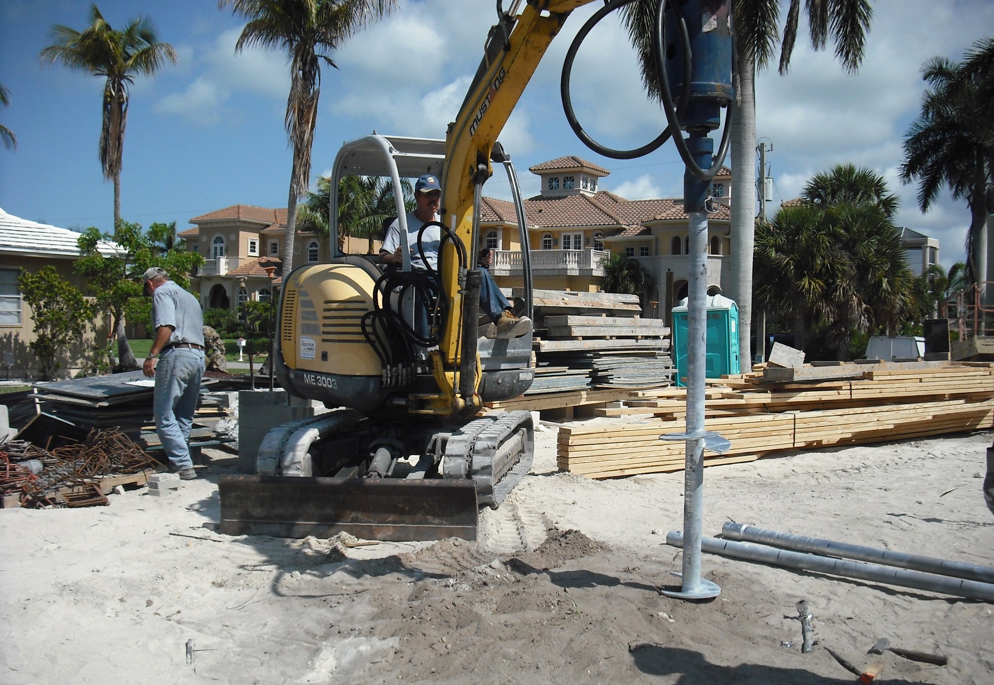 Marine foundation work in progress