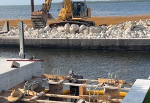 Waterfront excavation and foundation work