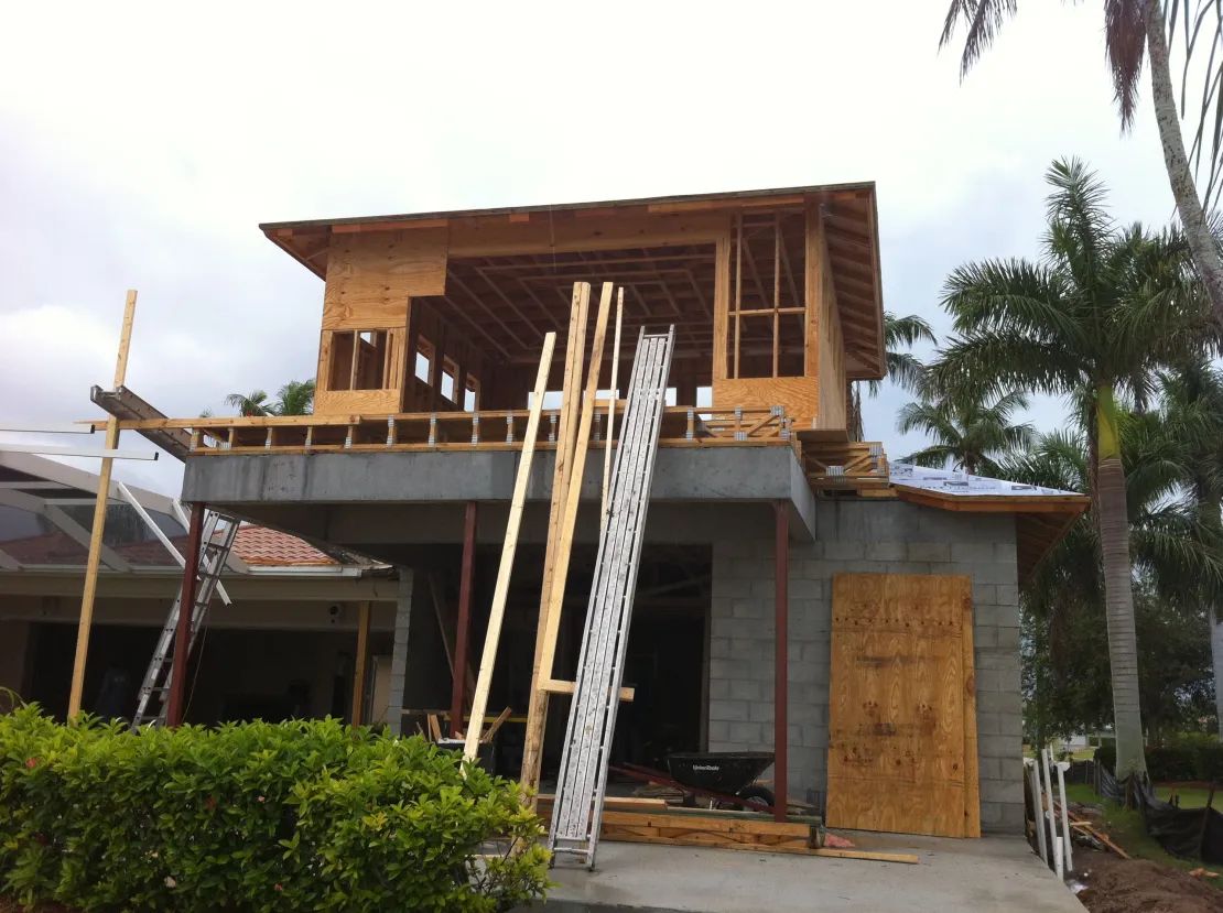Renovation construction work