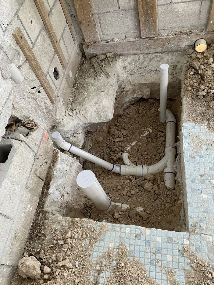 Residential plumbing renovation