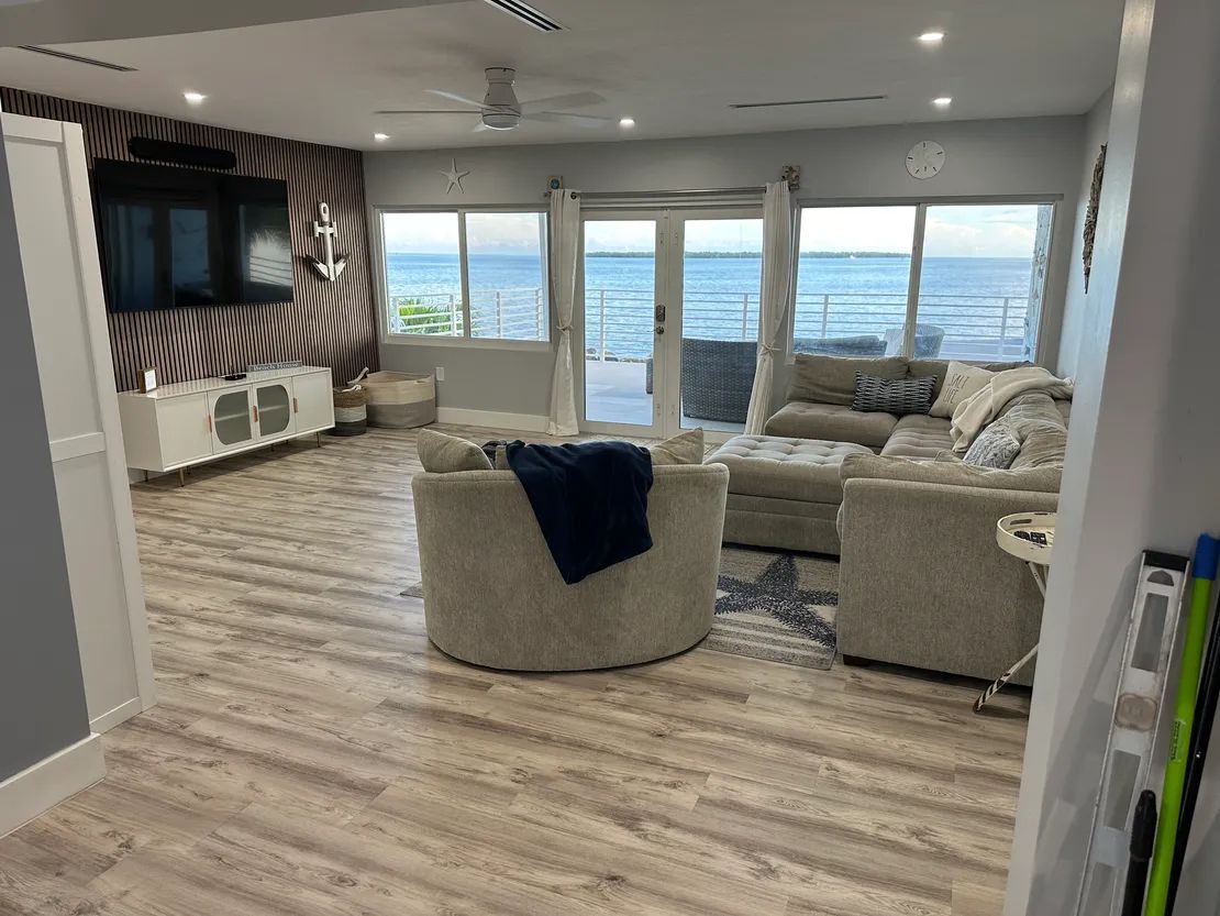Completed home renovation interior