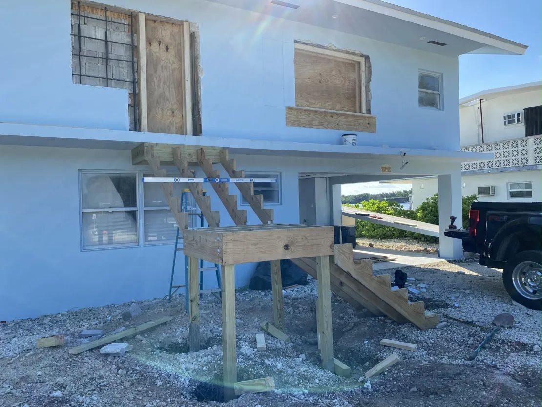 Home addition under construction